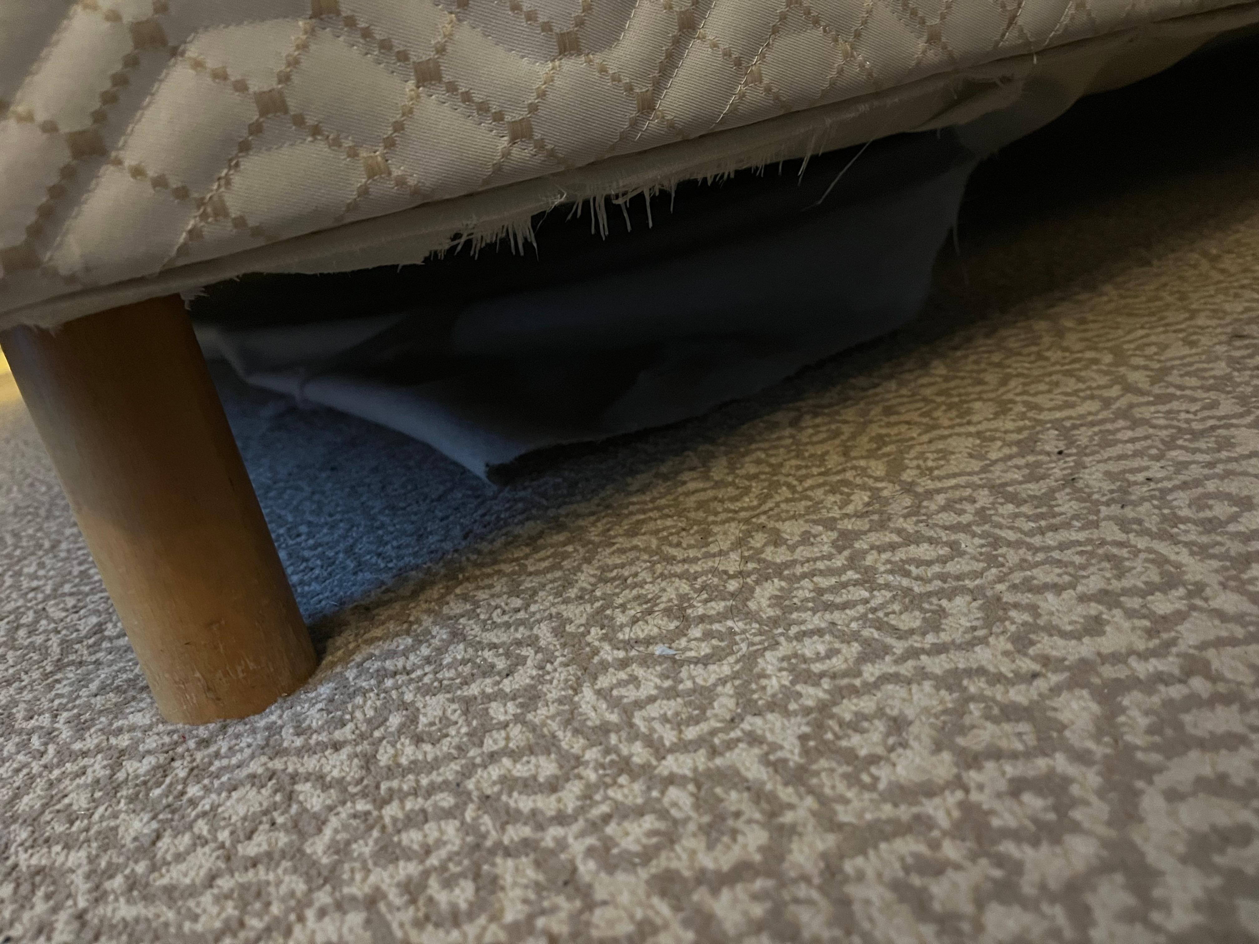 The bed had some loose parts