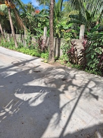 End of driveway