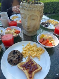 Breakfast by the pool