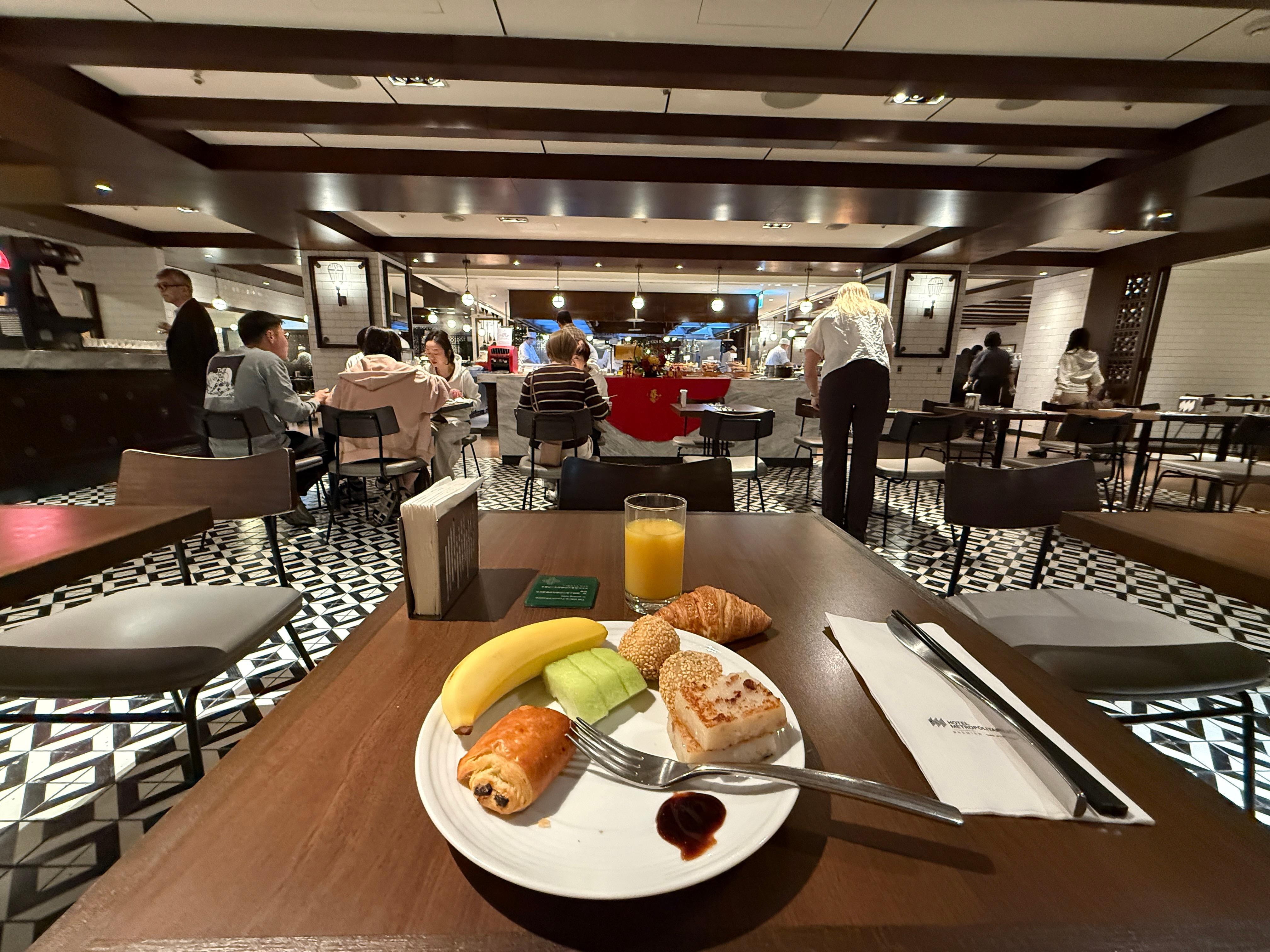 Breakfast has food varieties from many counties. You will find something you like.