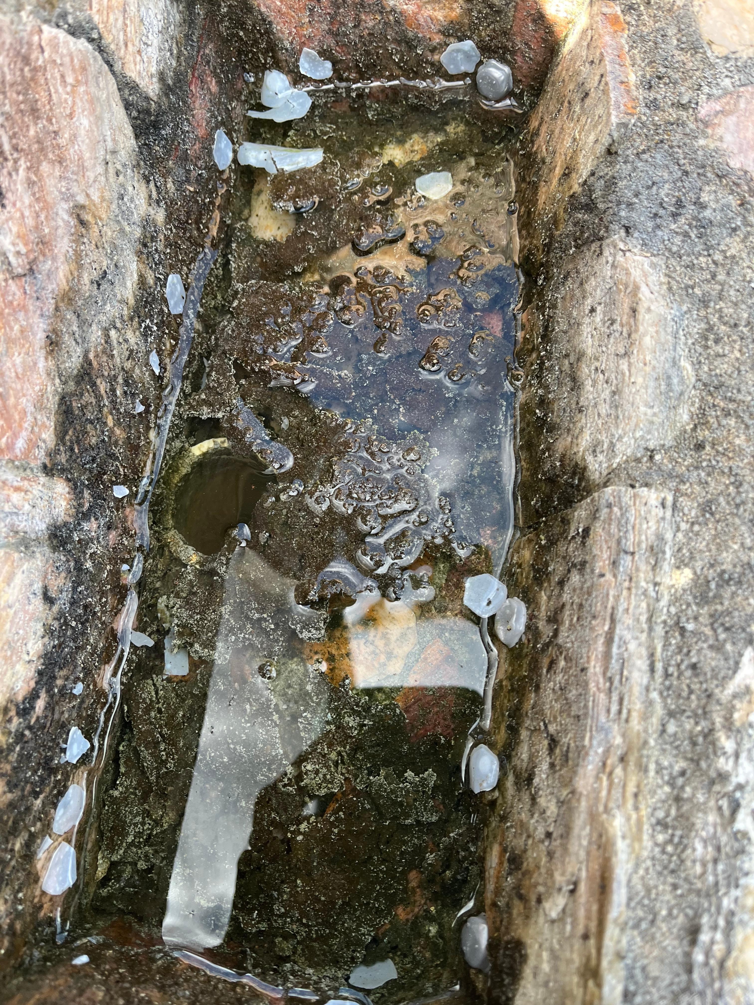 Waterfall that doesn’t work. Filthy 