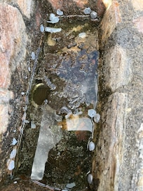 Waterfall that doesn’t work. Filthy