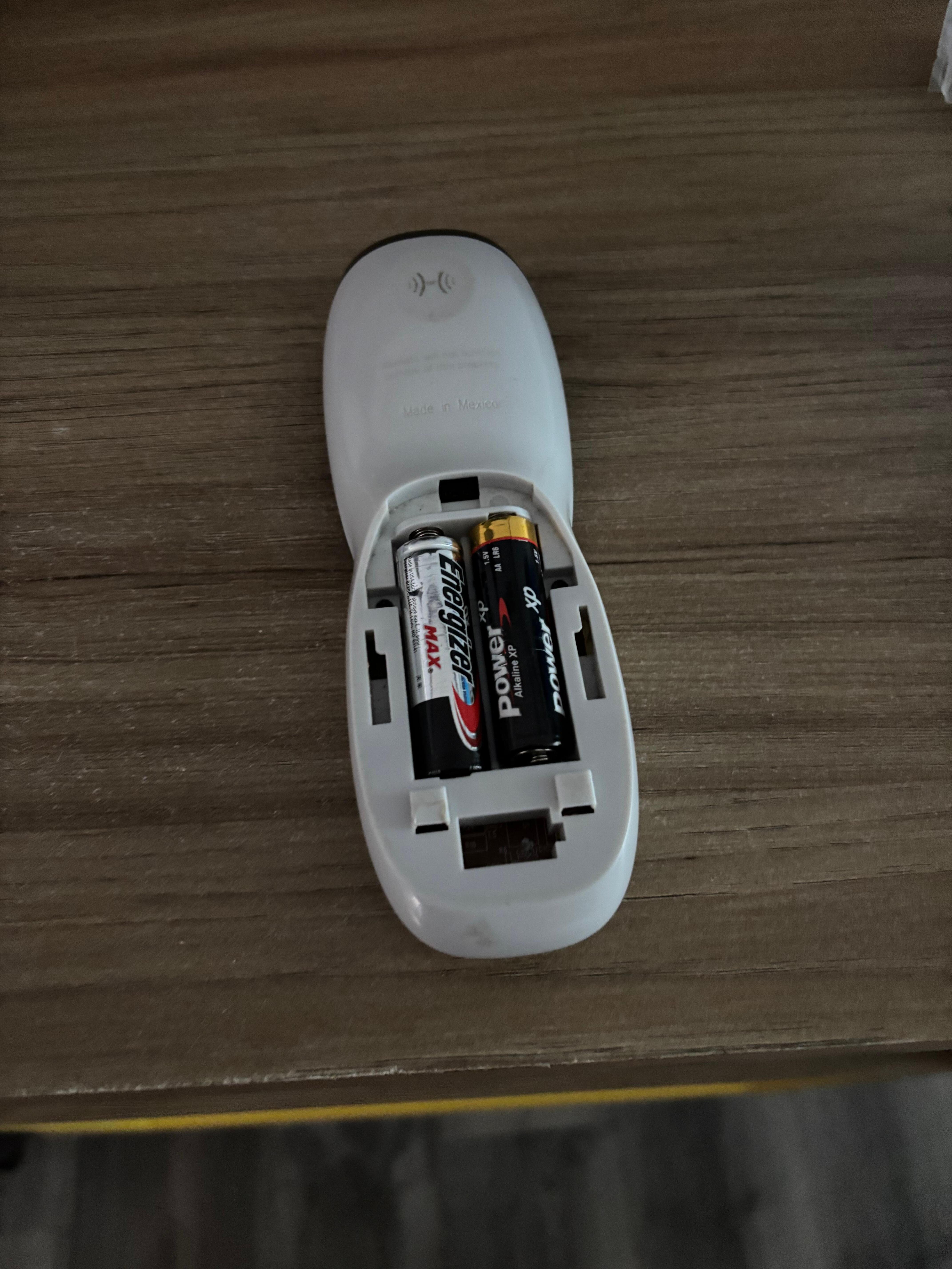 Remote missing back piece