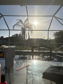 Morning coffee watching the sun rise