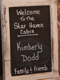 Welcome sign was a nice touch