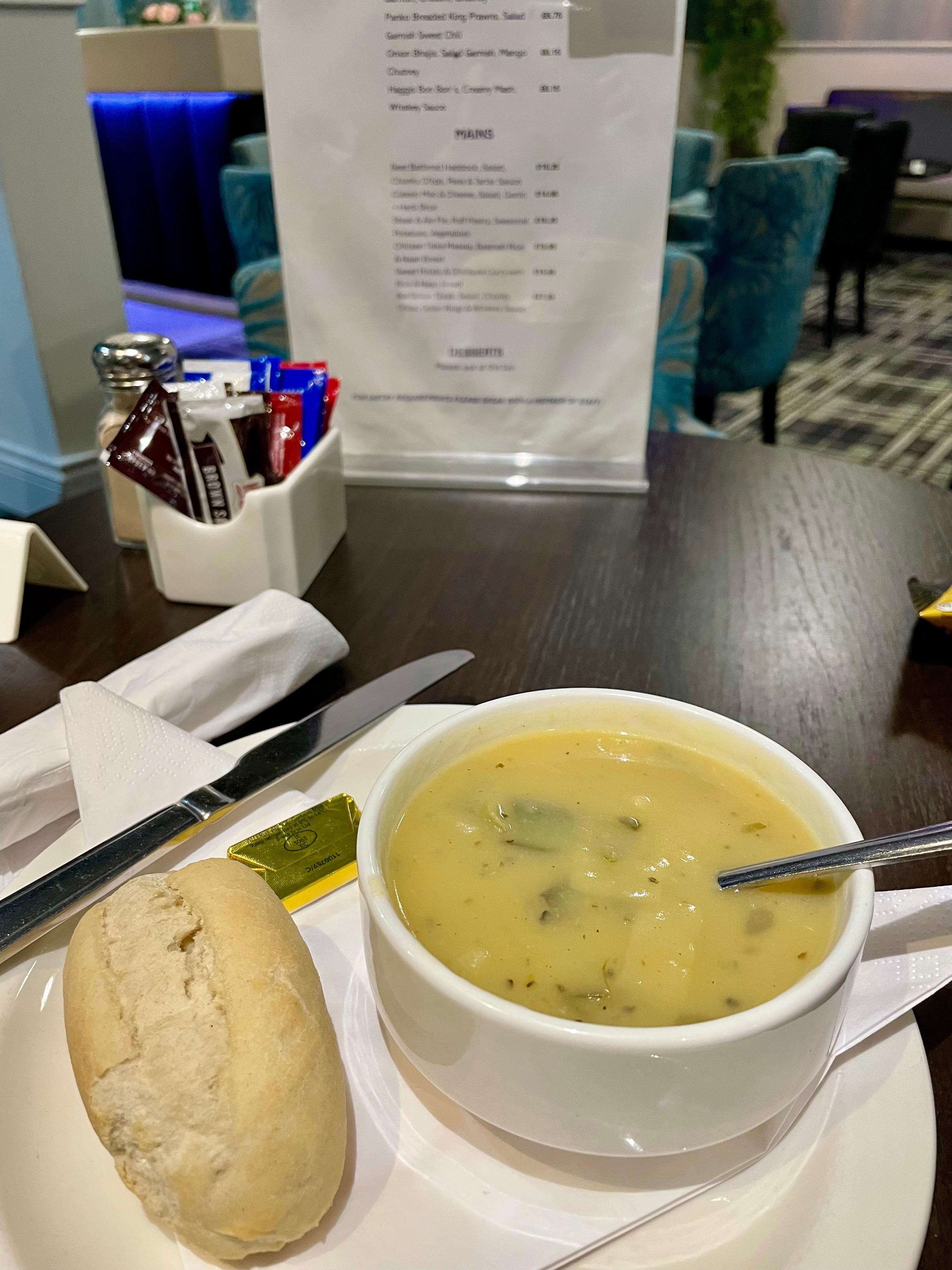 Leek and potato soup! My favourite 