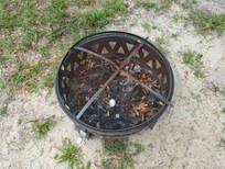 Trash in the fire pit