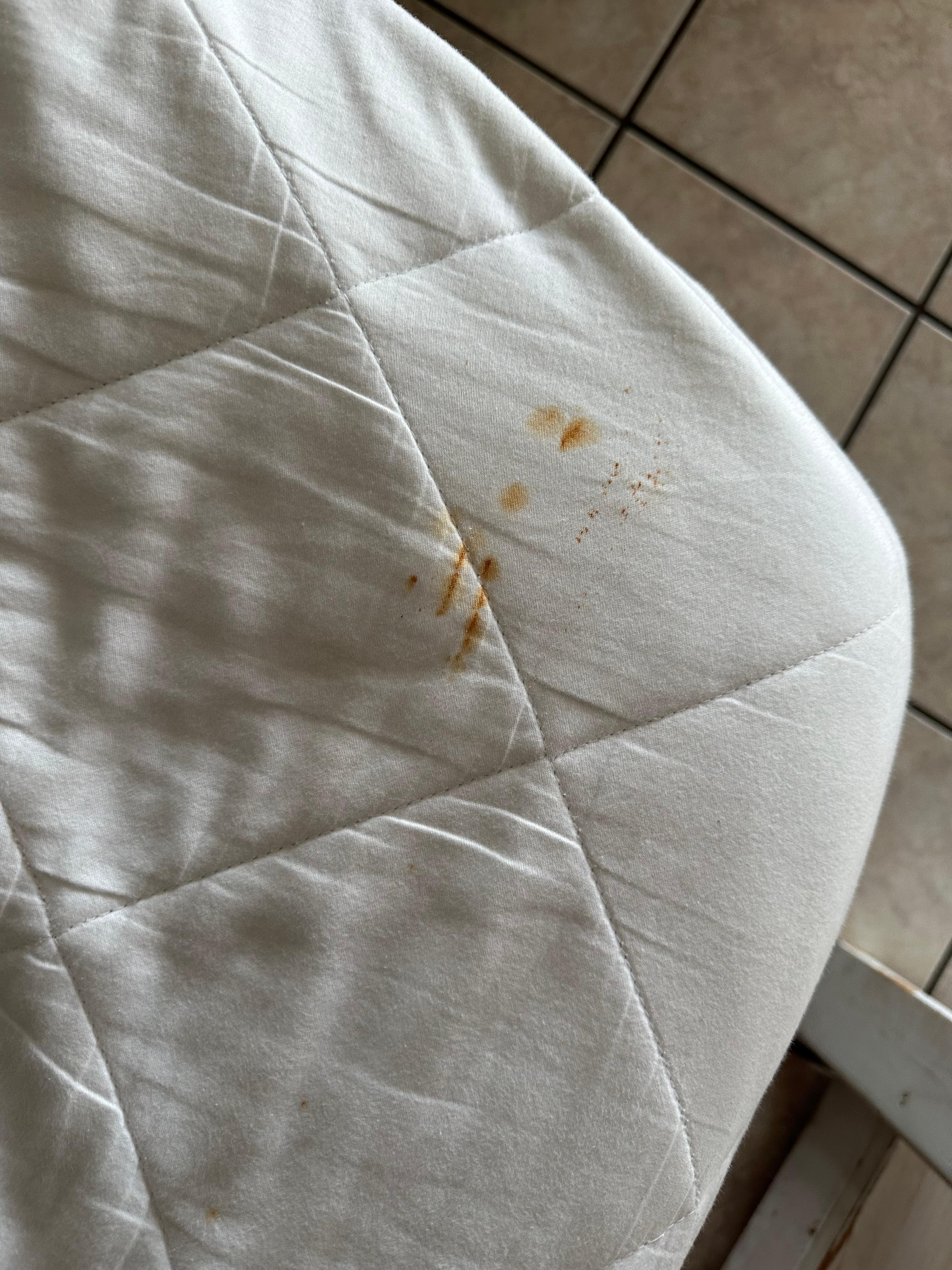 Stains on pullout bed