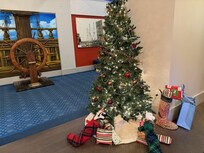We were able to put our kids stockings and presents under the tree and celebrate Christmas in the lobby.