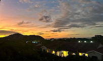 View from condo balcony sunset