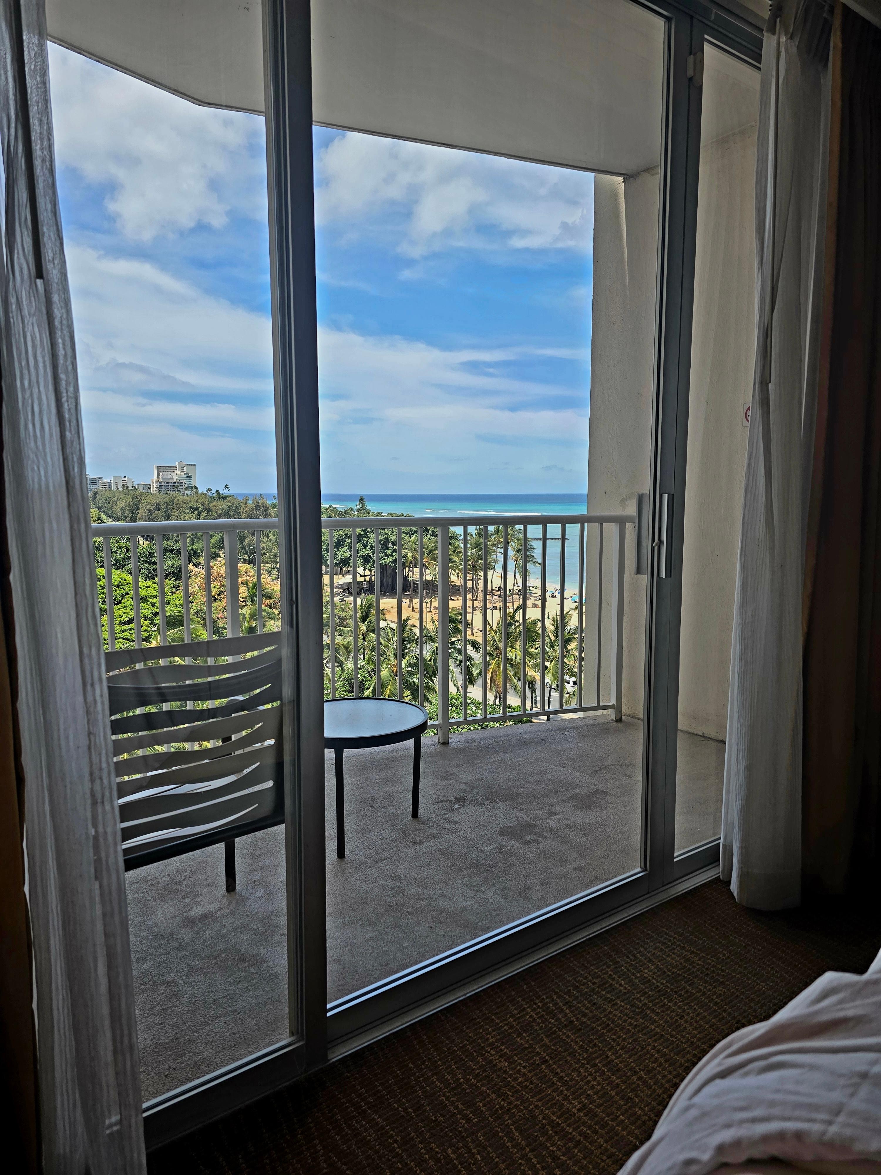 View from king size room.