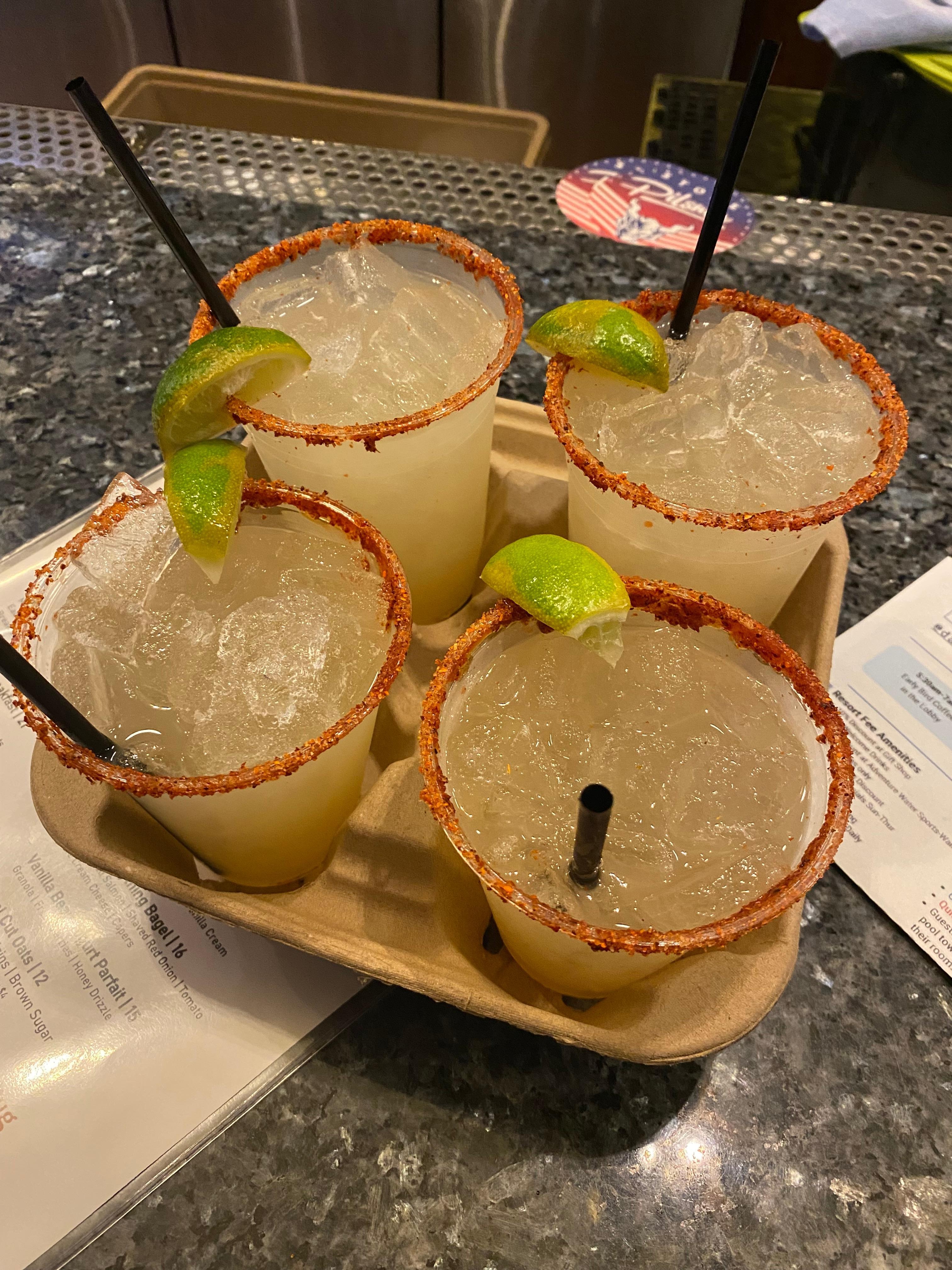 Drinks! Smaller ones were paid with Expedia drink tickets <3