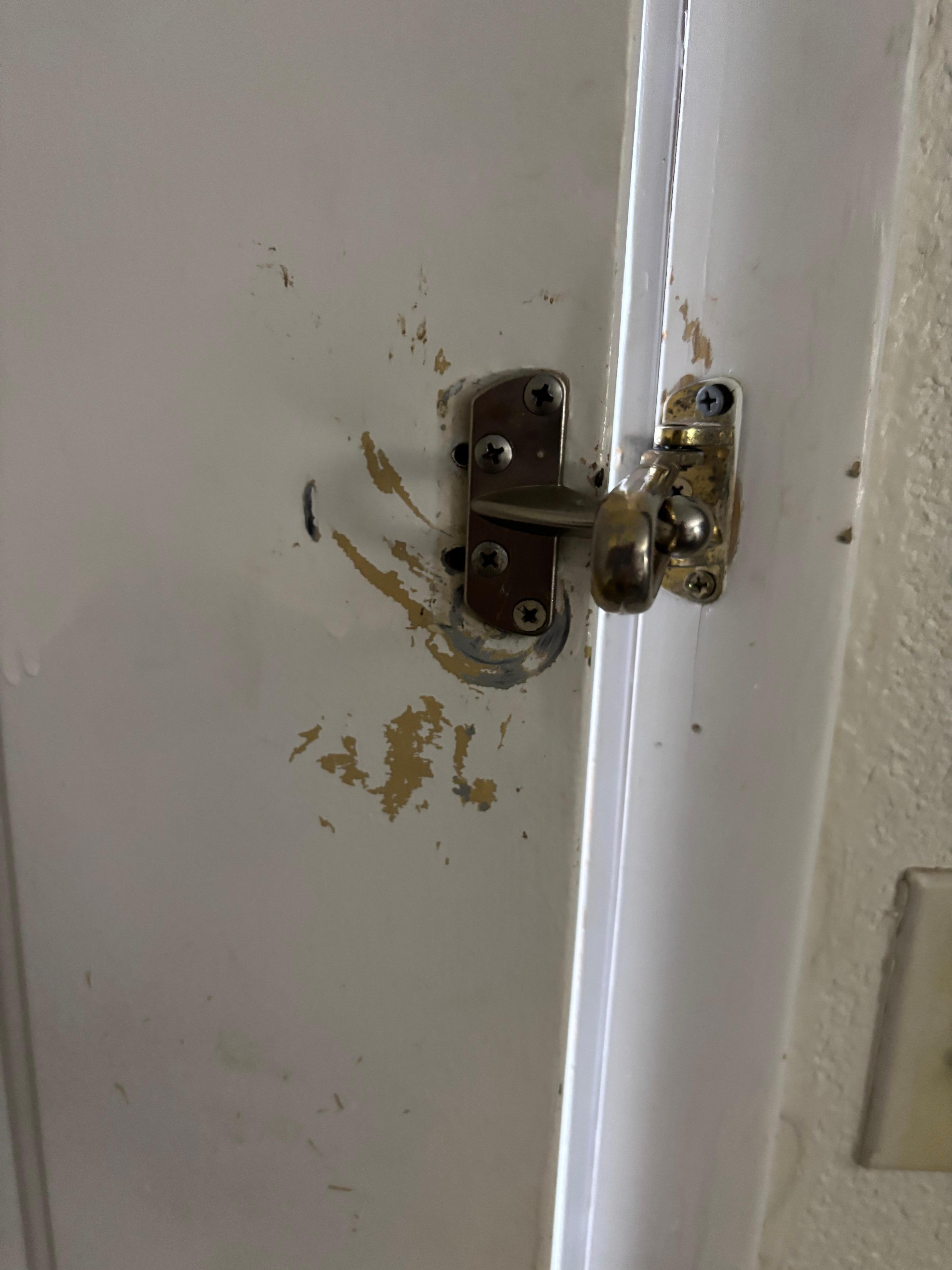 Lock on door