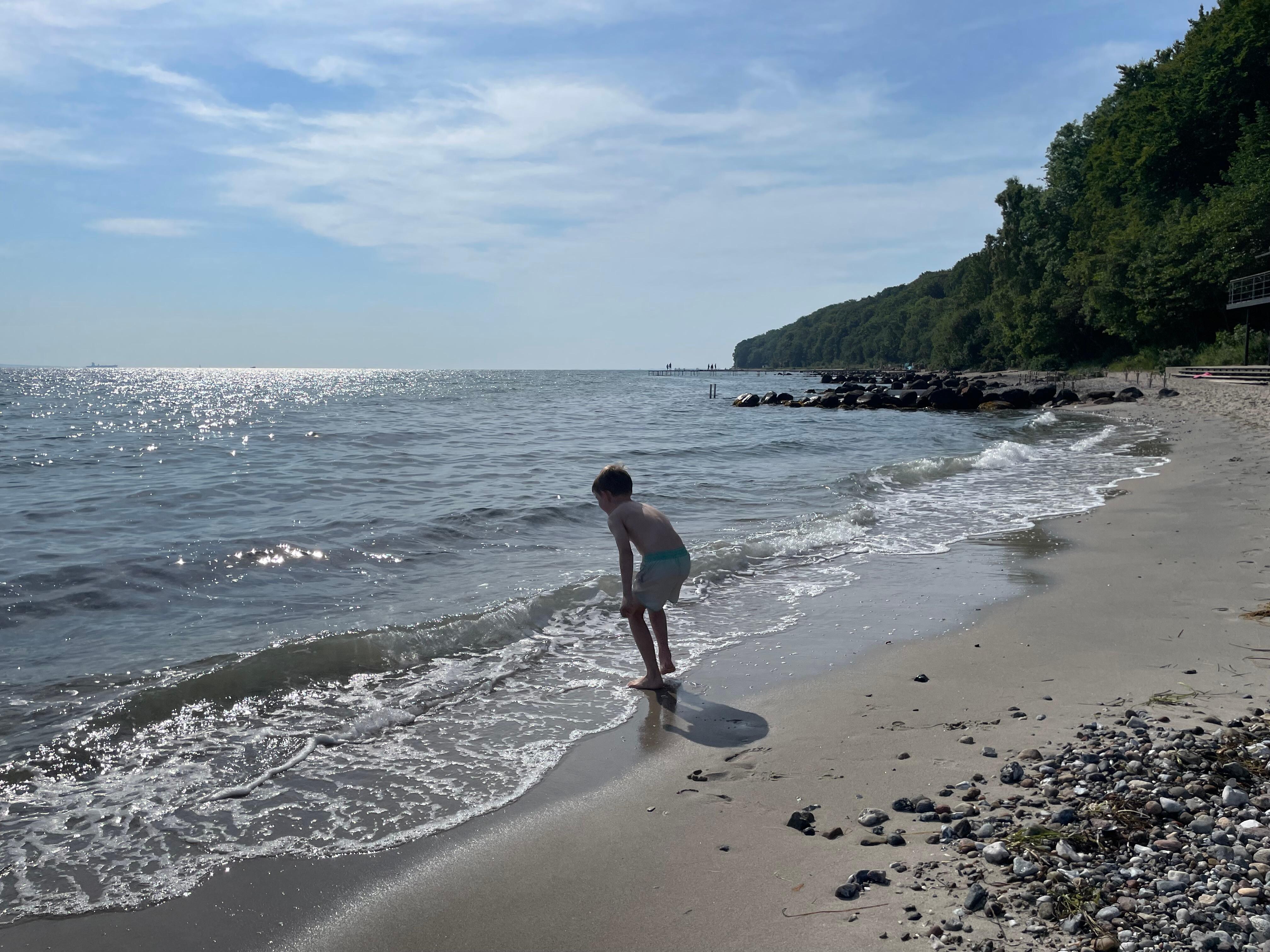 Smuk og indbydende badestrand