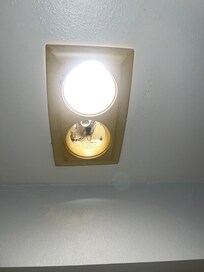 Missing light fixture