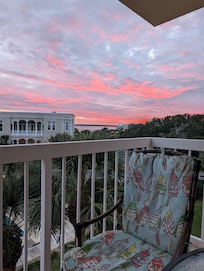 Sunset from the balcony.