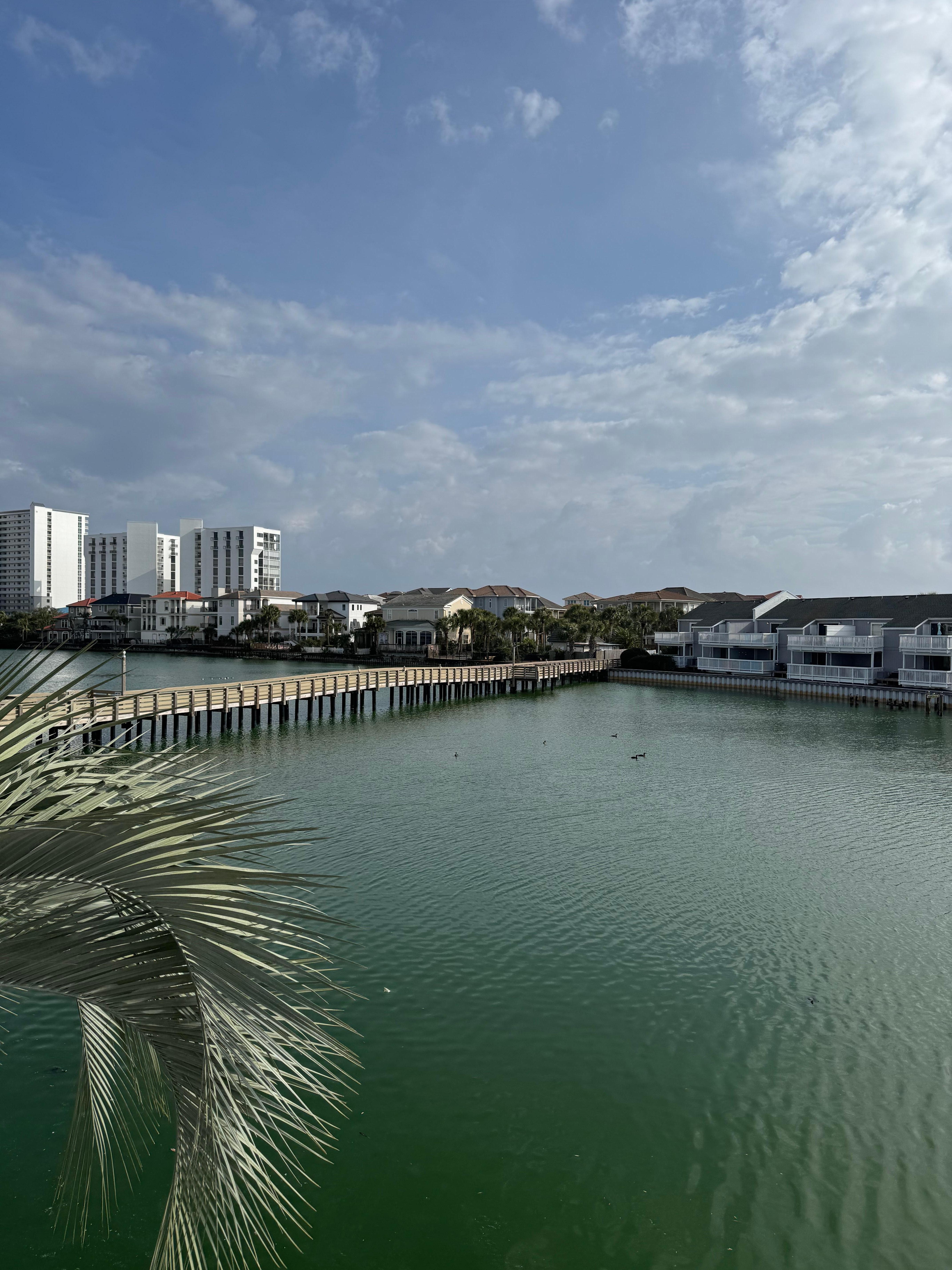 Lake view from the  Gazebo on our way to Valentine’s dinner at Bijoux.