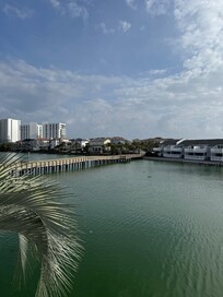 Lake view from the Gazebo on our way to Valentine’s dinner at Bijoux.