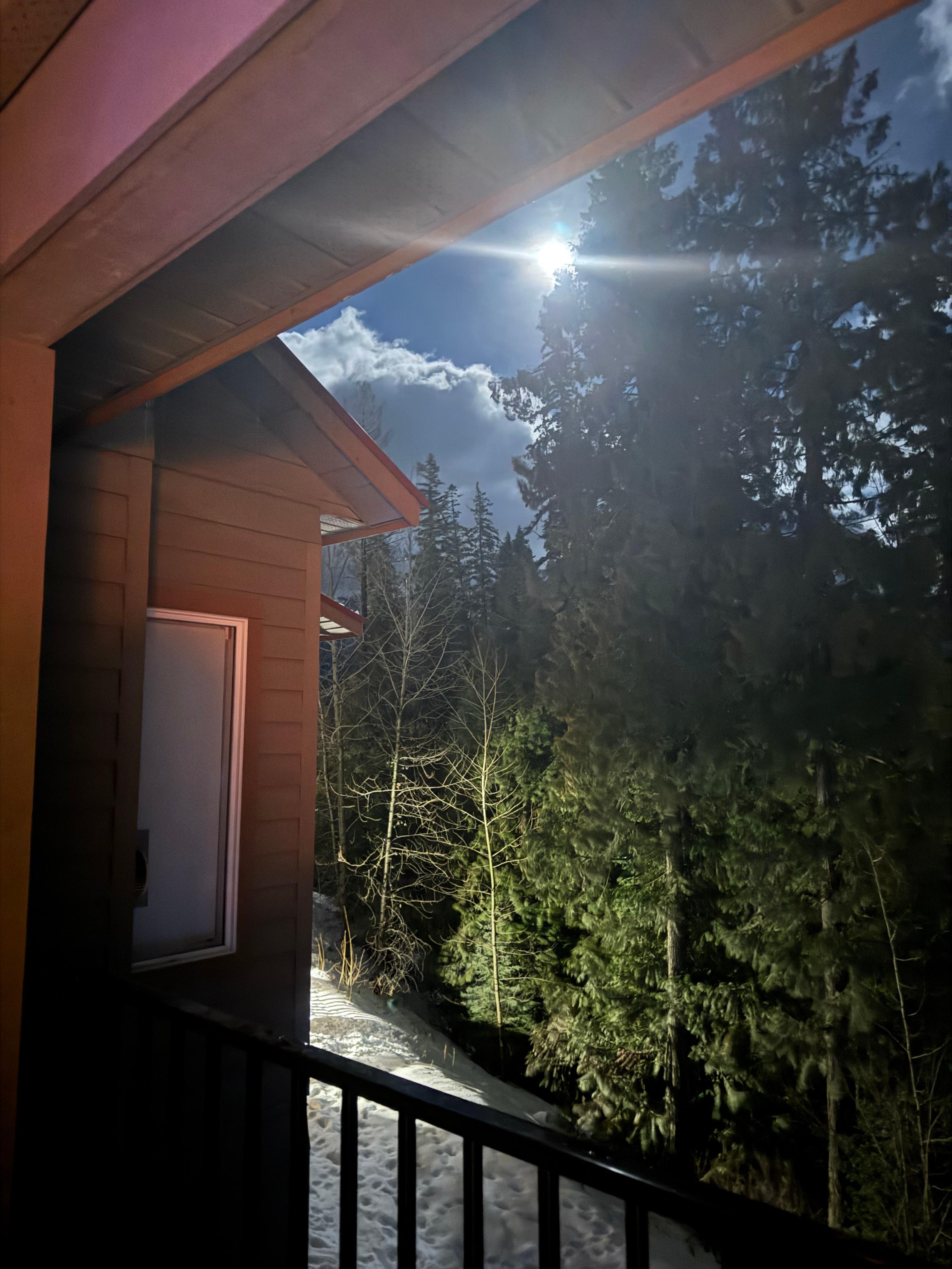 Beautiful full moon from the deck
