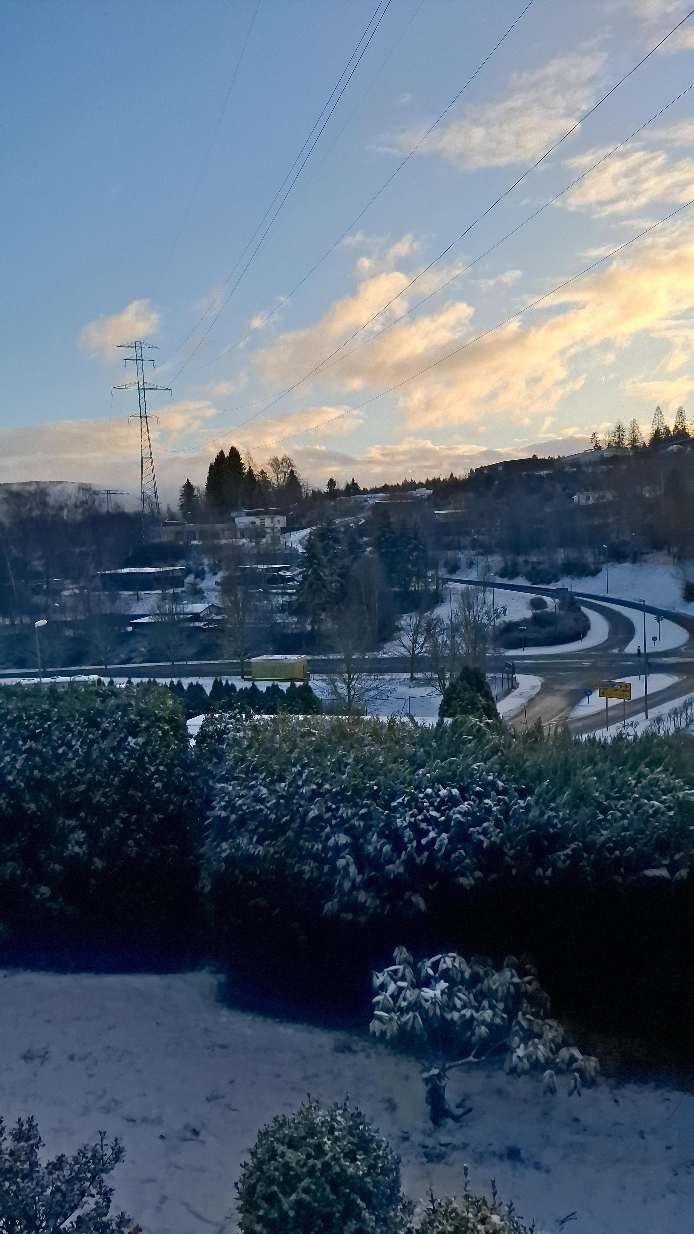 Blick von oben vom Grundstück 