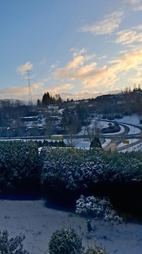 Blick von oben vom Grundstück