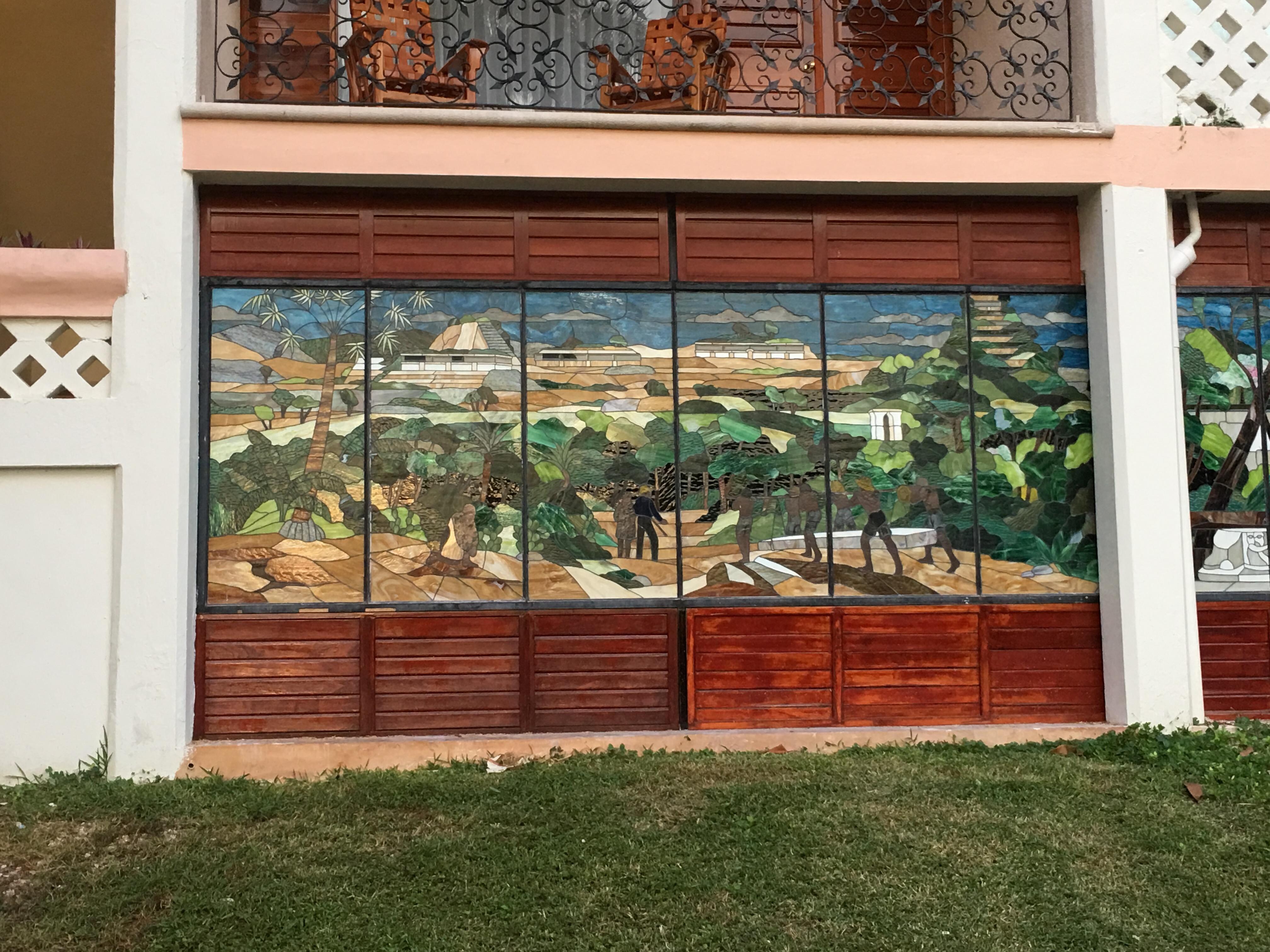 One panel of their glorious stained glass windows