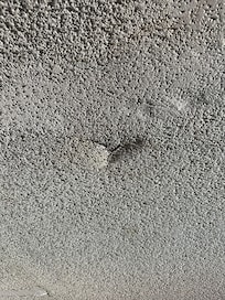 Example of where the ceiling is about to come down.