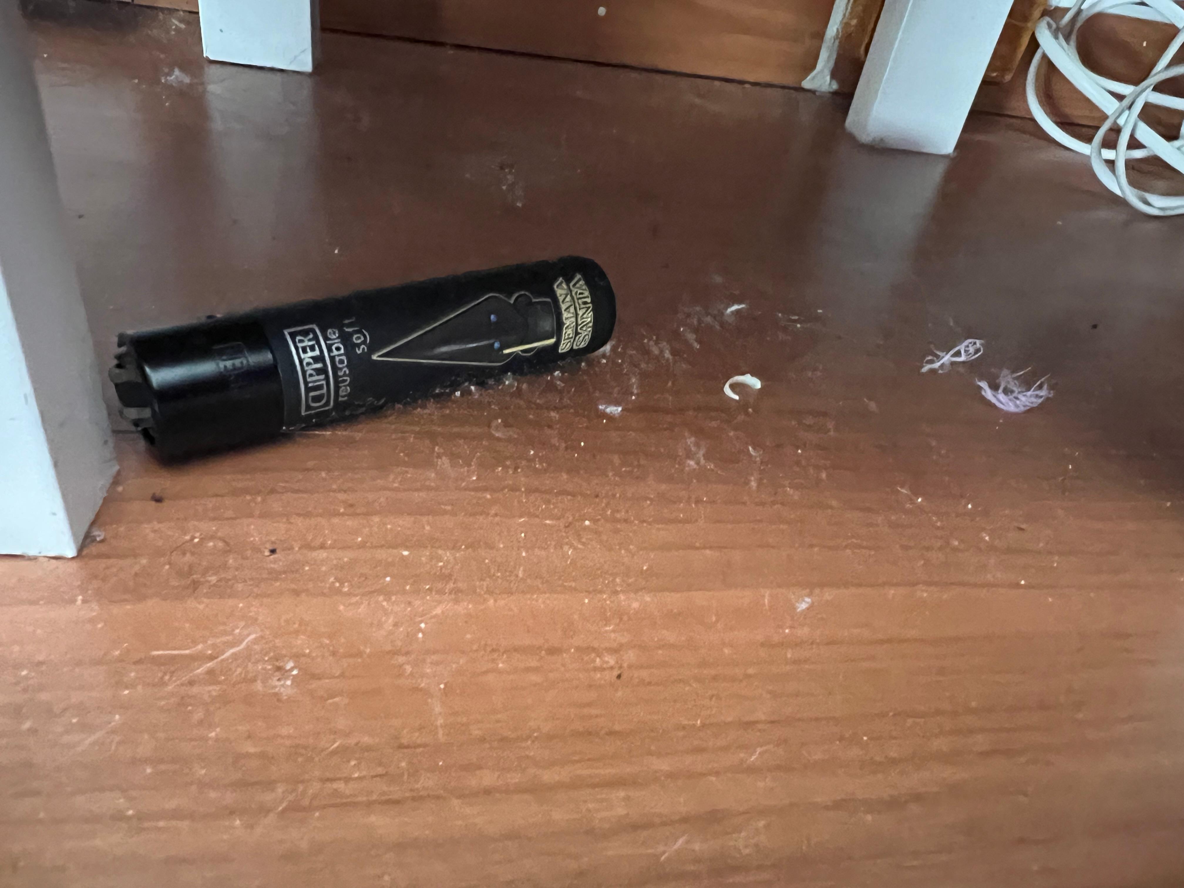 Trash still in the room that was not cleaned even after 3 days 