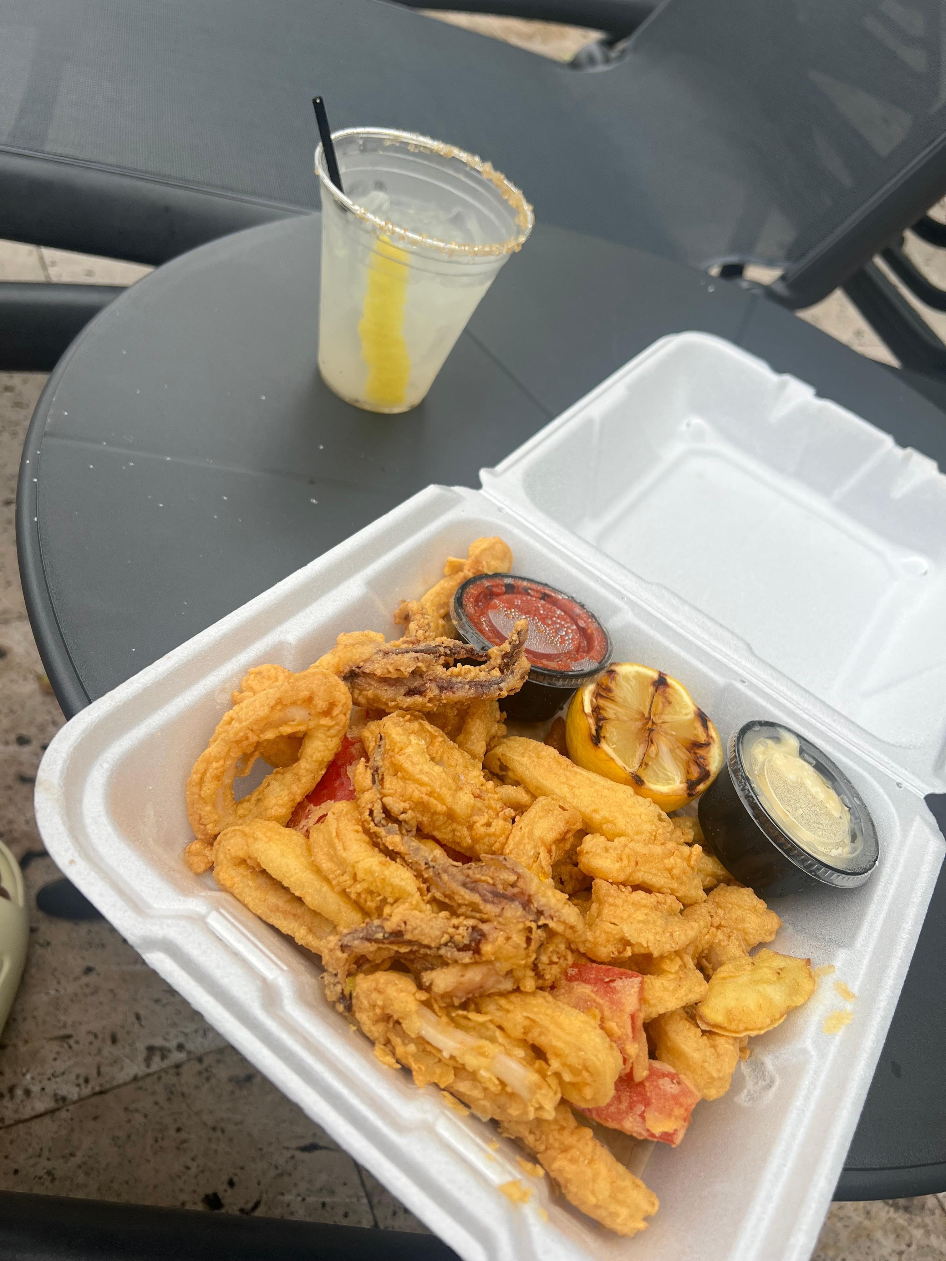 Lemon drop and Calamari 