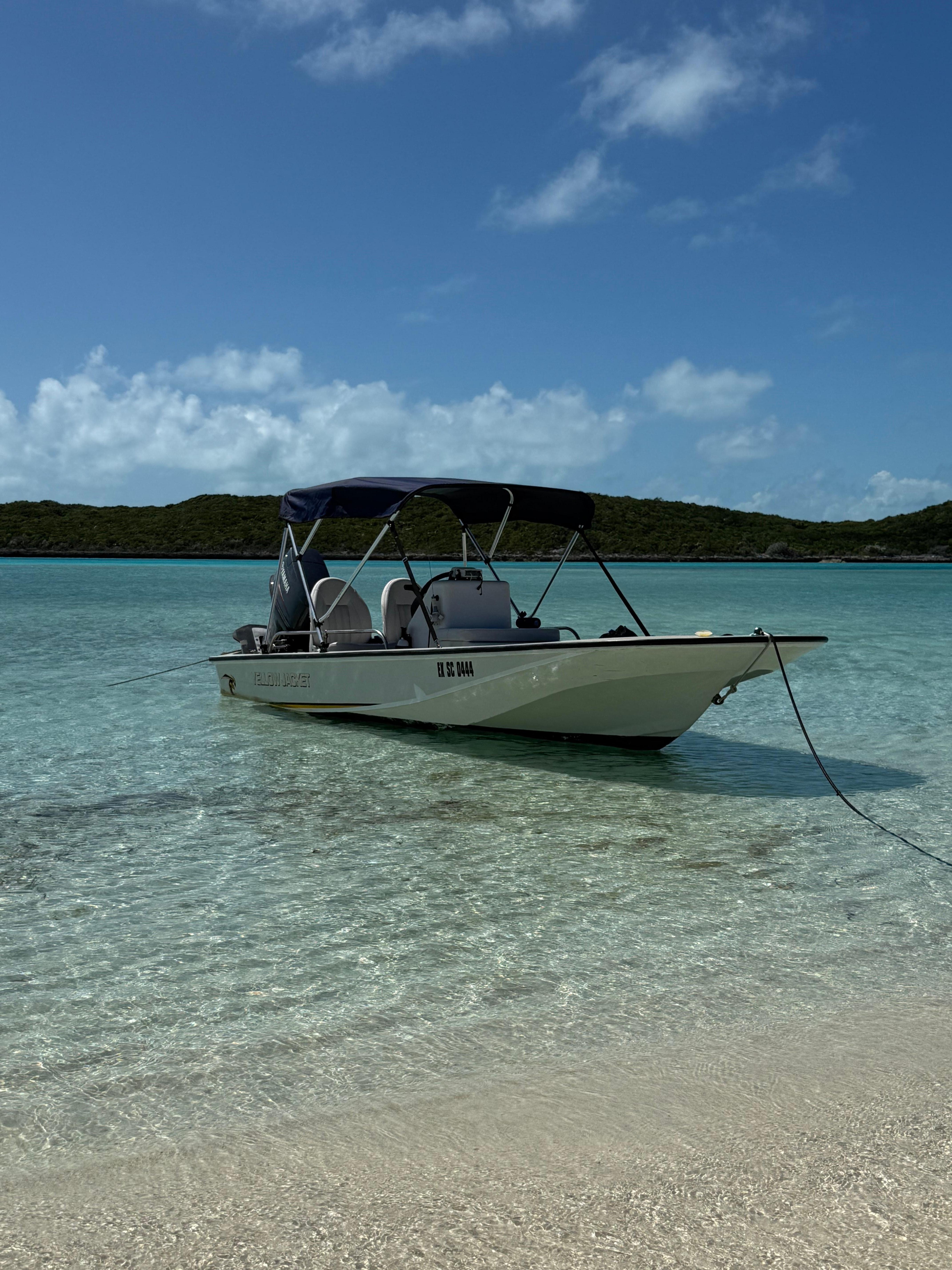 Whaler boat gets you to the best beaches!