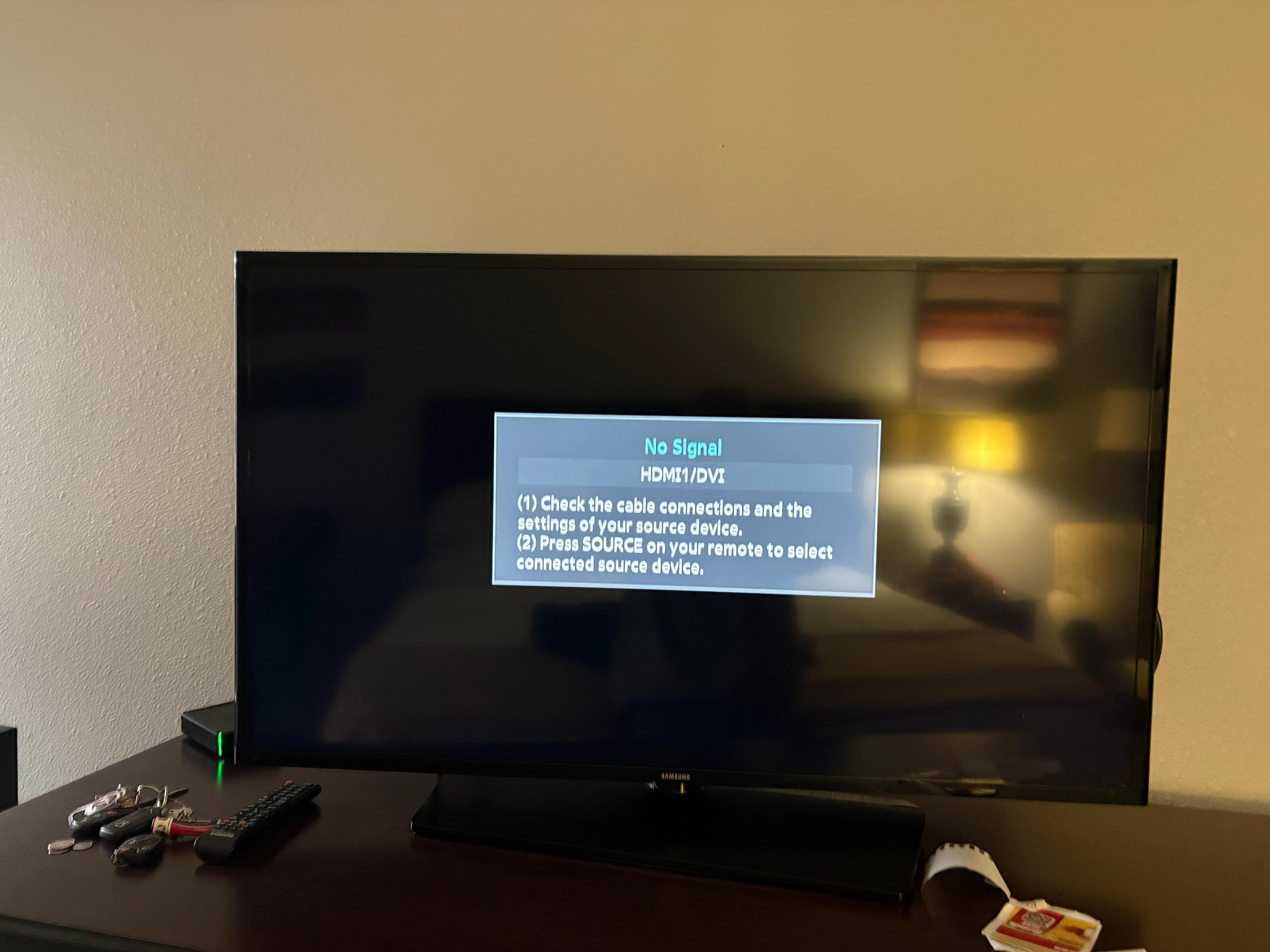 TV was totally unwatchable. This is what it had most of the time.