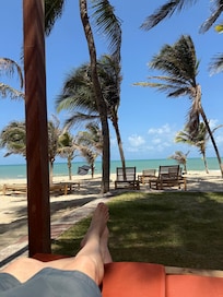 Cadeiras frente mar. Uma delícia