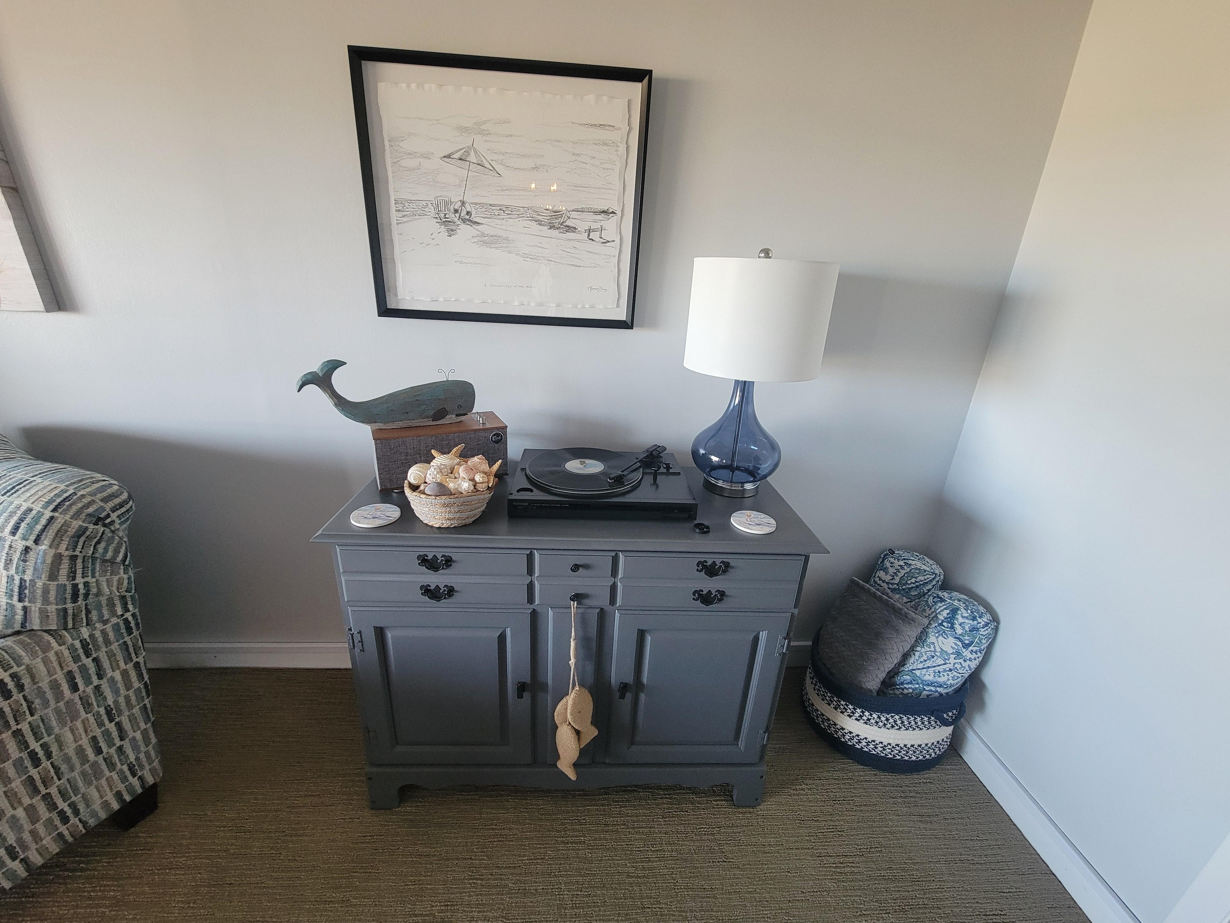 The record player was a nice touch!