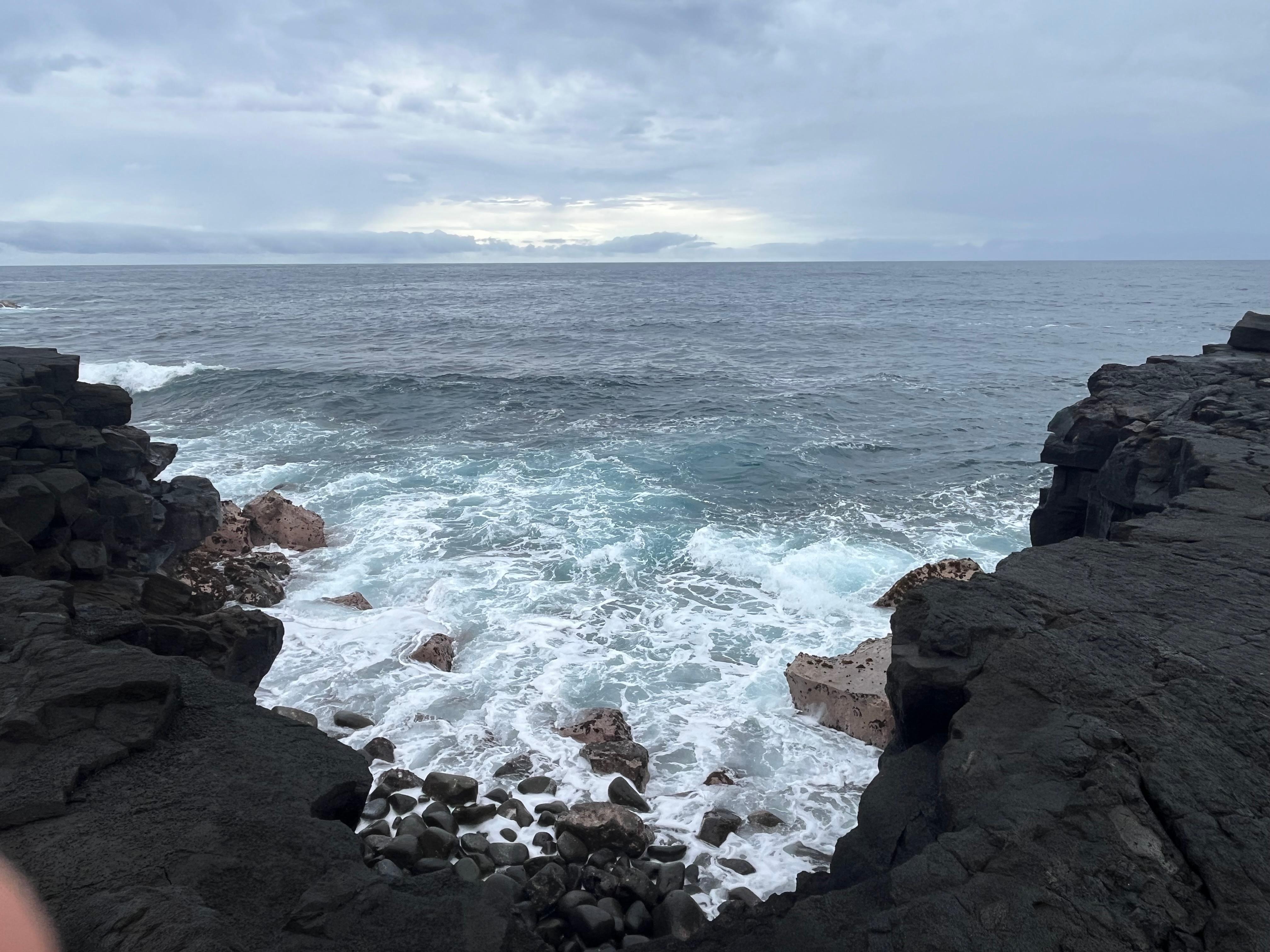 Directly in front of the home