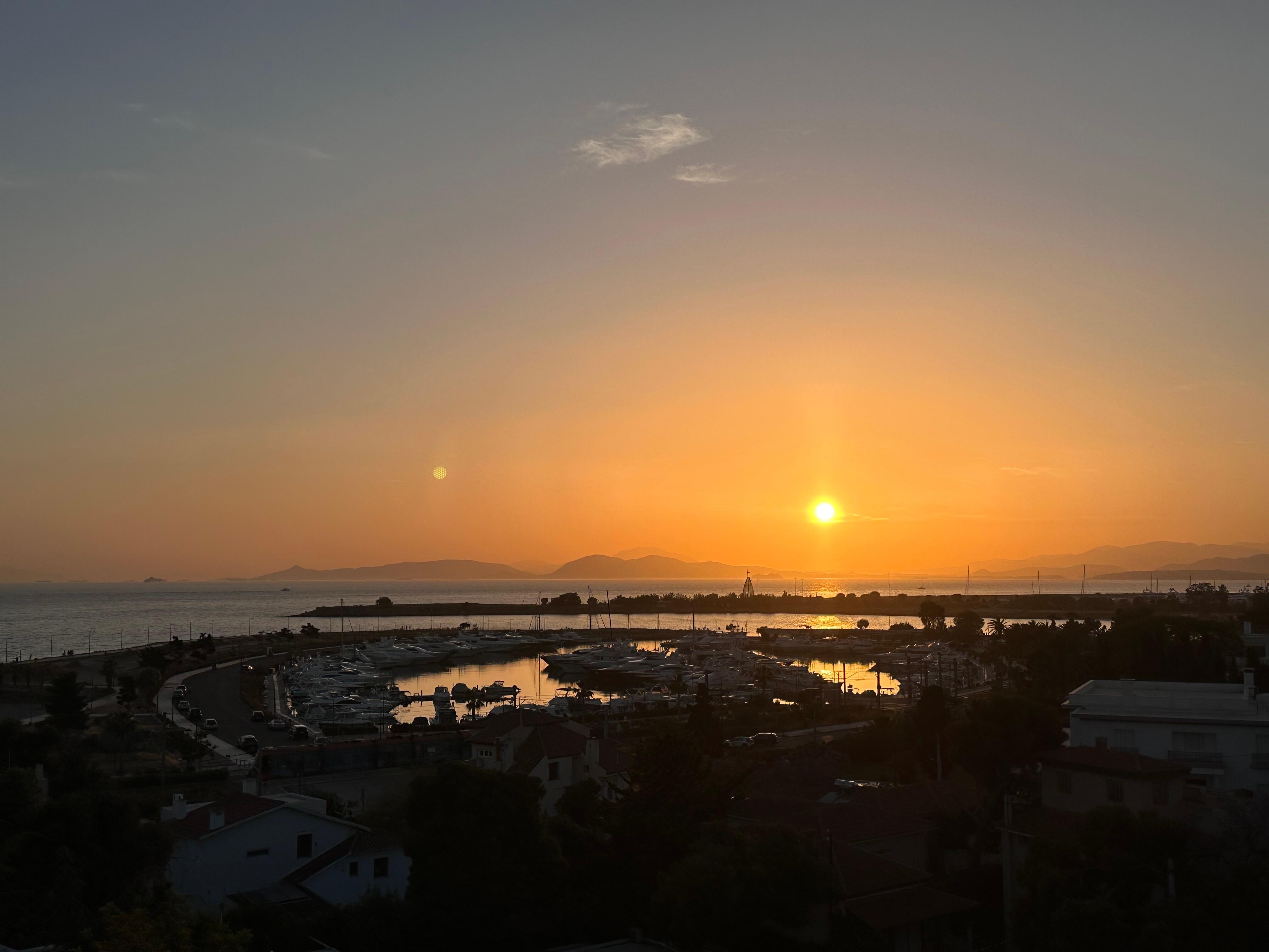 Rooftop sunset