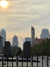 Had to take a pic of the view from the parking lot before I left.