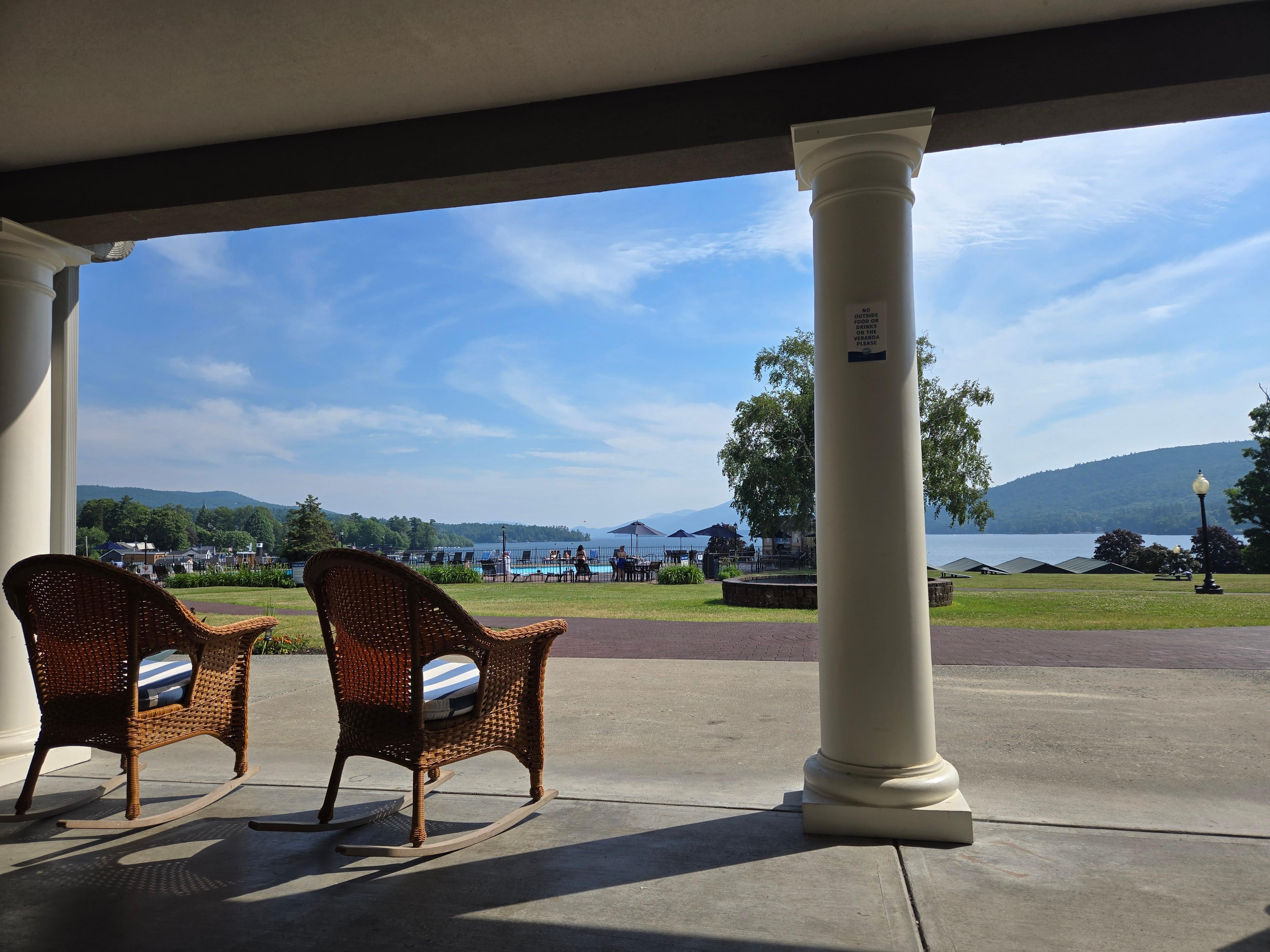 Unbeatable views from the veranda