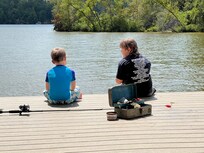 Cousins just fishing from the dock. 🎣