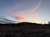 Beautiful sunset hunting