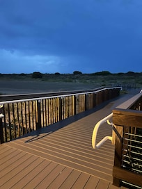 Storm on the beach...just steps away...