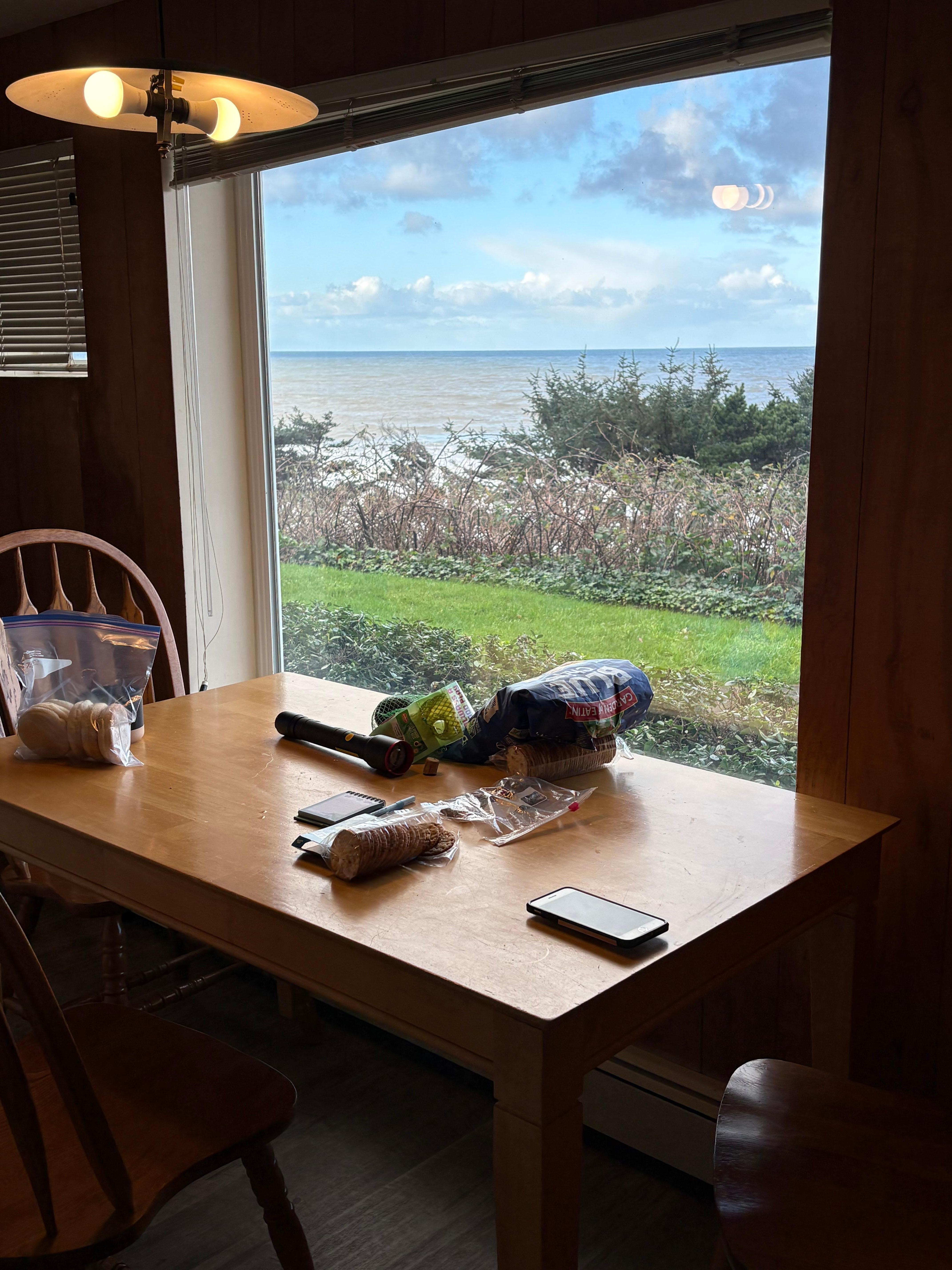 Cabin 129 view from kitchen area