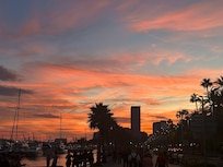 Alicante Red Sky at Night 1