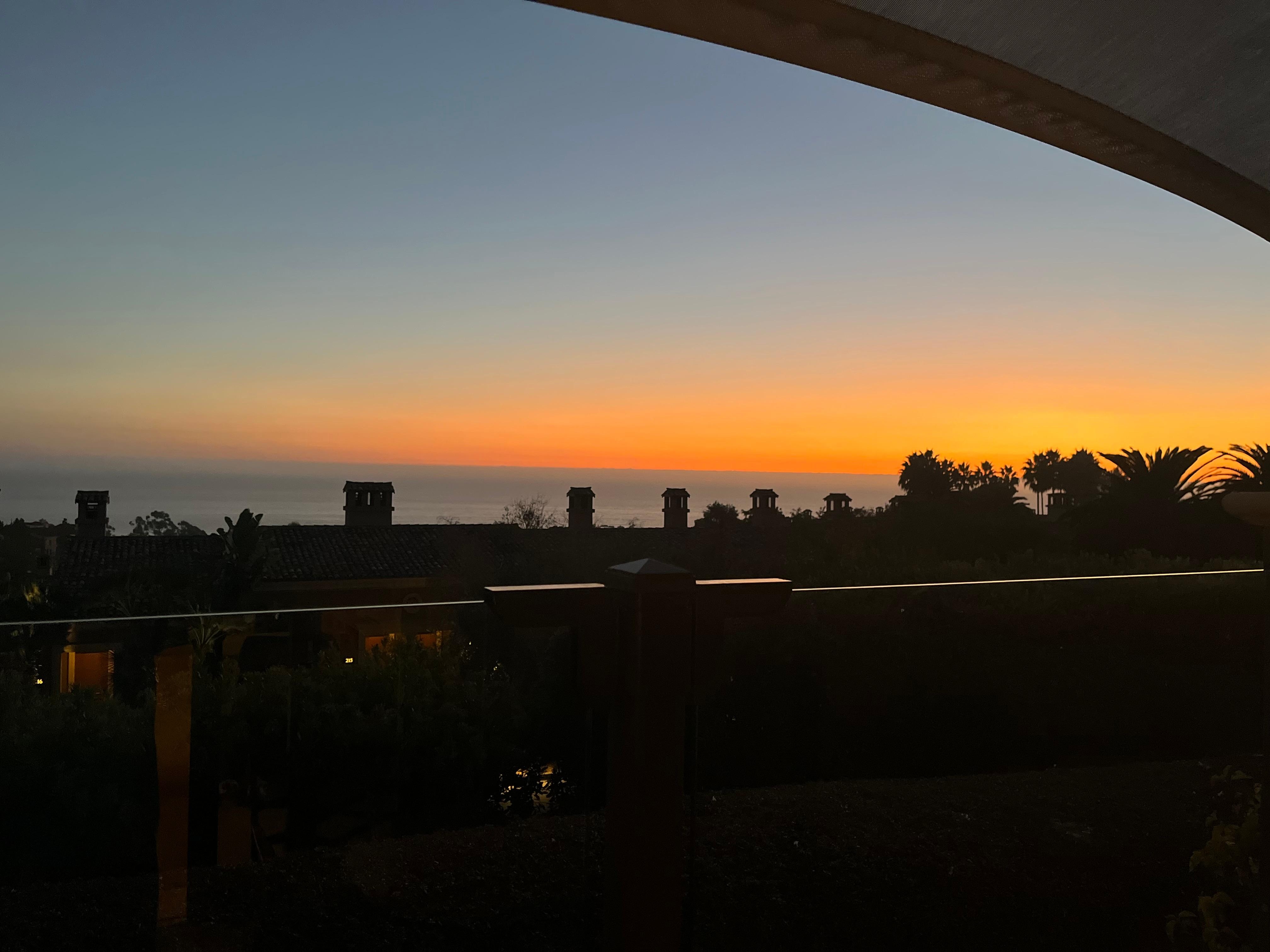 Sunset from our private patio 