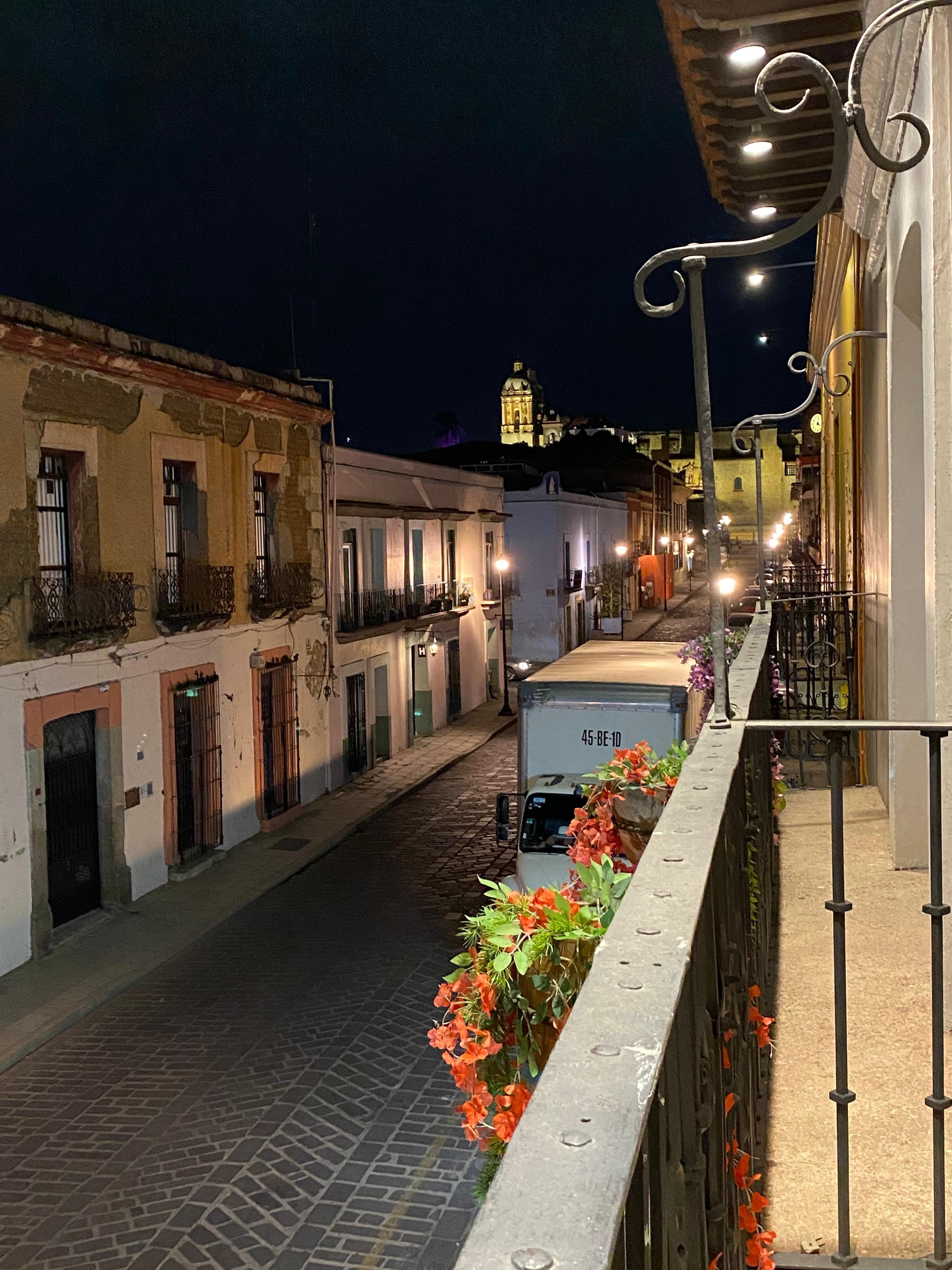 Night view from balcony 