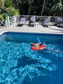 The pool was enjoyed by us all.