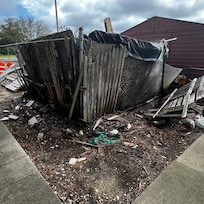 This is the garbage area off of the main courtyard