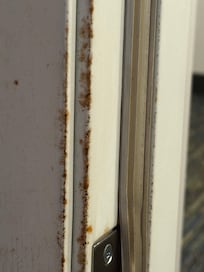 Rust around the door