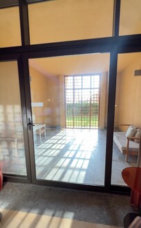 door to get access to private outdoor seating area