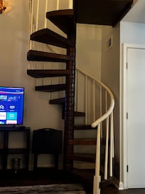 Stairs to bedroom.