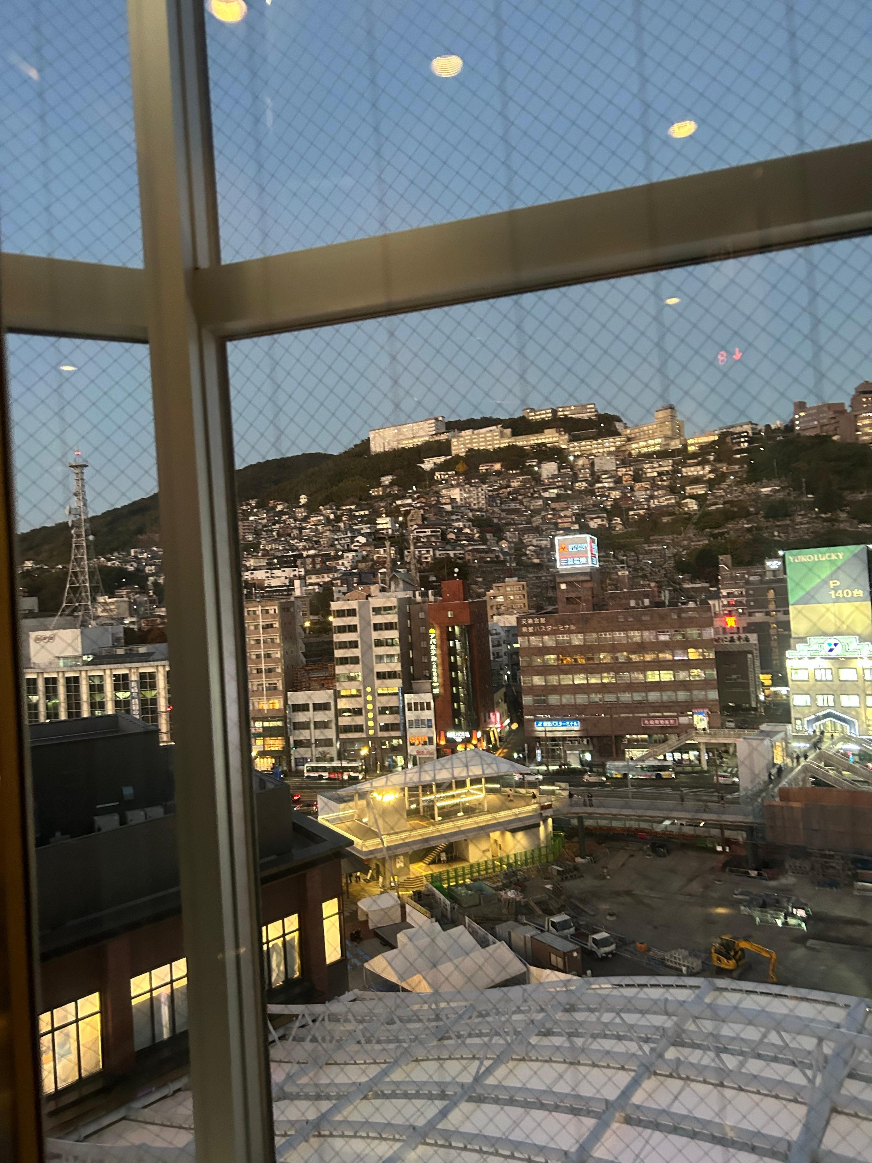 エレベーターからの景色